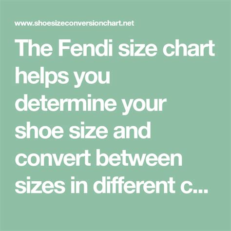 fendi size chart shoes|fendi stockings size guide.